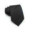 Corbata formal de negocios para hombre, oficial de ventas de unidad de trabajo, versión ancha, 8 cm, azul marino/negro