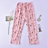 Calças de Pijama de Flanela Femininas para Outono e Inverno, Calças de Casa de Lã Coral, Drop Shipping de Peça Única, Roupa de Casa Quente e Doce
