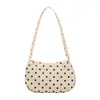 Bolso de hombro para estudiante, bolso cruzado pequeño y fresco, elegante bolso de nailon de lunares, bolso colorido para teléfono, artículo de moda transfronterizo