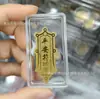 Pegatina de Teléfono de Oro Puro 999 para Riqueza Instantánea, con Adhesivo Trasero, Pegatina de Oro de 2mg, Regalo Promocional de Tienda de Oro para Transmisiones en Vivo