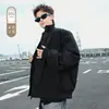 Chaqueta de plumón estilo aviador americana para hombre, 90% plumón de pato blanco, corte ajustado, de alta gama, elegante, corta