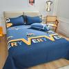 Sábana de una pieza engrosada de sarga, sábanas lijadas, dormitorio de estudiante, cama individual, funda nórdica doble sencilla de estilo nórdico para las cuatro estaciones