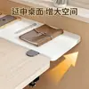 Tablero de extensión para escritorio, de madera, instalación sin taladro, plegable, para extender la superficie del escritorio, extensión de escritorio de oficina, teclado y reposamuñecas