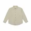 Ropa Vintage Yidao Otoño 2026 Nuevo Retro Japonés Sencillo Color Sólido Bolsillo de Parche Holgada Texturizada Camisa de Manga Larga para Hombre