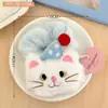 Lindo pasador de gatito de peluche para niñas, adecuado para coletas altas y recogidos, con un aspecto dulce y elegante
