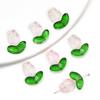 Pó para gelatina gradiente vidro pétalas de tulipa material com contas pulseira brincos feitos à mão acessórios de joia grampo de cabelo