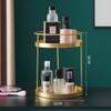 Gaiola de Pássaro de Ferro Porta-Prateleira de Armazenamento de Batom Perfume Produtos de Cuidados com a Pele Rack de Exibição Mesa de Maquiagem Armazenamento de Cosméticos de Mesa Guia