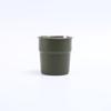 Taza Térmica Simple de Acero Inoxidable 304 del Fabricante, en Stock, Borde Enrollado, Taza de Café Portátil para Exteriores, Taza de Café Escalonada de una Sola Capa