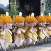 Tienda de Flores de Madera Tripode para Arreglos Florales Bandeja para Globos Cesta de Flores Soporte Triangular Apertura de Tres Puntas Soporte para Flores Negro