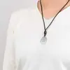 Pingente Bagua Tai Chi de Jade Sólido Estilo Étnico Personalizado Retrô Gota d'Água Diagrama Tai Chi Pingente Yin-Yang Venda Direta do Fabricante