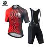 Xintown Roupa de Ciclismo Conjunto de Bermuda com Suspensório Curta Masculina Roupa de Ciclismo Calça de Ciclismo Secagem Rápida Absorção de Umidade Manga Curta