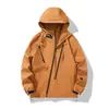 Jaqueta Outdoor Estilo Montanha com Zíper Diagonal, Novo Design, Estilo Workwear, Funcional, Casaco à Prova de Vento e Repelente à Água
