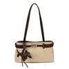 Bolsa tote de camurça transfronteiriça para mulheres, novo modelo 2026, versátil para o trabalho, grande capacidade, toque de alta qualidade, bolsa de mão, bolsa de ombro, bolsa de axila