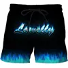 Pantalones de Playa con Llama de Venta Caliente Verano para Hombres y Mujeres Shorts 3D Estampado Interesante Transpirables Deportivos Bañadores para Hombre Suministro del Fabricante
