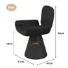 Taburete Giratorio de Maquillaje Estilo Ins Lujo Ligero Italiano Silla con Respaldo para Dormitorio Tocador de Salón de Belleza Silla para Manicura Modelo Popular