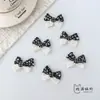 Tecido Preto com Renda Floral Tridimensional Acessórios de Laço com Botão Acessórios para Bolsa DIY Sapato Flor Chapéu Acessórios para Roupa