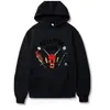 Top Unisex de Moda Suelto Cross2025 Otoño con Estampado Hip-Hop Rock