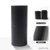 Cubo de almacenamiento para brochas de maquillaje de cuero PU mini tamaño pequeño cubo para brochas a prueba de polvo impermeable portátil cubo para brochas de maquillaje con tapa