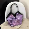 Bolso Pequeño de Moda 2026 para Mujer, Estilo de Nicho, Bolso Tote Casual con Lentejuelas de Moda, Bolso Versátil de Hombro y Cruzado