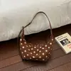 Bolso de Hombro de Lunares para Mujer 2026 Nuevo Verano Retro de Gama Alta Bolso de Hombro Único Gran Capacidad Bolso Cruzado Tipo Empanada