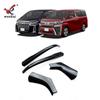 Adecuado para Toyota Alpha espejo retrovisor modificado tira decorativa brillante Alphard espejo retrovisor dedicado tira brillante anticolisión