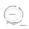 Joyería de Moda Transfronteriza Europea y Americana Pulsera de Acero de Titanio para Mujer Joyería de Acero Inoxidable de Lujo Ligero de Gama Alta Pulsera Personalizada para Mujer
