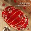 Tapete de Chão para Gabinete de Banheiro Estilo Chinês Casamento Feliz Tapete Avançado para Porta de Banheiro Tapete Absorvente de Banheiro Layout de Recém-casados