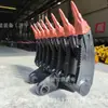 Rastelo Descompactador Multi-Dentes para Escavadeira, Rastelo para Escavadeira Tipo Roda, Rastelo Descompactador de Nivelamento, Rastelo para Escavadeira Tipo Roda