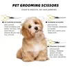 Set de tijeras profesionales para el aseo de mascotas, suministros de limpieza, herramientas de corte de pelo específicas para mascotas para gatos y perros, degradado negro y dorado