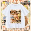 2026 Ropa para Perro Mi Cuchillo y Escudo Camiseta de Algodón Puro Manga Corta Shiba Inu Divertido Paquete de Emoticonos Abstractos Tops para Niños y Adolescentes 2