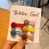 Nueva Resina Oscura Dibujo Animado Animal Bebé Pinza para el Cabello Todo Incluido Joyería de Pinza para el Cabello de Niñas de Jardín de Infancia