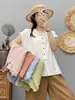 Camisa de Encaje con Mangas Acampanadas Estilo Coreano Transfronteriza Nueva para Mujer, Top Casual de Diseño Artístico Vintage para Mujer Fábrica