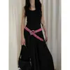Cinto Punk de Indústria Pesada Estilo Borboleta com Strass Feminino y2k Estilo Hot Girl para Vestido Jeans com Cinto Versátil