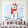 Tapiz Navideño Producto Nuevo Tela Colgante Transfronteriza Tela de Fondo Decorativa Fondo Navideño Habitación Atmósfera Festiva Tela de Pared Estilo Americano