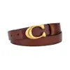 Cinturón Rojo Retro para Mujer Color Maillard Simple Casual con Vestido Jeans Cinturón de Cuero para Mujer