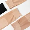Medias de Seda Sueltas con Volantes para Mujeres de Mediana Edad y Mayores, Medias Finas de Seda con Suelas Antideslizantes, Calcetines de Boca Ancha para Uso Postparto