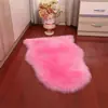 Alfombra de Felpa, Pelo Largo, Felpudo de Forma Irregular, Alfombra para Sala de Estar, Dormitorio, Mesita de Noche, Forma de Lana Artificial