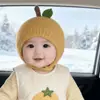Nuevo Gorro Lindo para Bebé de Otoño e Invierno Estilo Coreano Cálido y a Prueba de Frío Gorro con Protección para las Orejas Suave para Bebé Doble Bola Suave y Ceroso Gorro de Oso