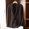 Cardigan Masculino Manga Curta Roupa Exterior Terno Cardigan Suéter Tricotado Outono 16 Lã Pura Penteada