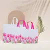 Sacola de Presente Personalizada Laminada Não Tecida para Loja de Roupas Sacola de Compras Sacola com Logo Impermeável Ecológica Bolsa de Mão