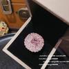 Pendientes Schubert Flor Joya Rosa Chapado en Oro de 18K Pendientes Colgantes Zirconia Lazo Pendientes Pulsera