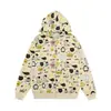 Cárdigan con Capucha y Estampado Completo de Animales de Dibujos Animados y Alfabeto, Forro Polar, Suéter, Chaqueta Casual Holgada, Marca de Moda para Hombre y Mujer