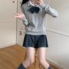 Suéter Pulóver JK Maillard/Original Cuello en V Pulóver Ropa de Clase Bordado Manga Larga Camisa de Punto Otoño e Invierno Camisa Base