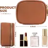 Estuche de Maquillaje Impermeable de Cuero PU Transfronterizo, Estuche de Maquillaje de Almacenamiento Conveniente con Espejo y Luz, Estuche de Maquillaje de Lujo de Gama Alta, Maleta