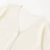 Chaqueta de Punto Casual de Manga Corta con Cuello en V Hueco de Color Sólido, Novedad Primavera 2026, Transfronterizo Aliexpress 3519009