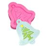 Molde de Silicona Flip Sugar Árbol de Navidad Pino Alce Copo de Nieve Carámbano Molde de Silicona Arcilla Molde para Decoración de Horneado
