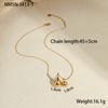 Collar de Acero Inoxidable con Colgante de Gota de Agua Estilo Blogger Ins Transfronterizo, Diseño que No se Desvanece, Lujo Accesible y Collar Versátil