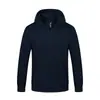 Camisa Delgada de Otoño Nueva Camiseta con Sudadera Estampada Logo Color Sólido Cremallera con Capucha Cárdigan Ropa de Trabajo Catering Trabajo