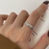 Anillo Geométrico Asimétrico de Plata de Ley de Diseño de Nicho 2025 Nueva Moda Anillo Personalizado para Dedo Índice Estilo Caliente Elegante