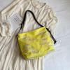 Bolso bandolera de moda de estilo coreano nuevo 2024, bolso pequeño para mujer y niña, informal, de verano, a rayas de colores, de gran capacidad, para el hombro